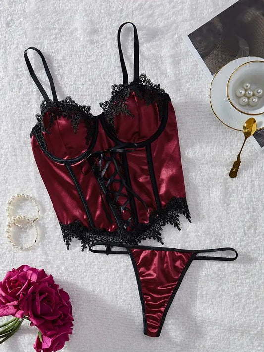Conjunto sexy lencería para mujer